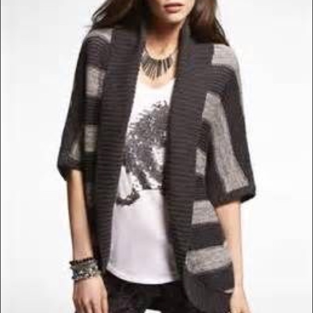 Express striped oversize sweater